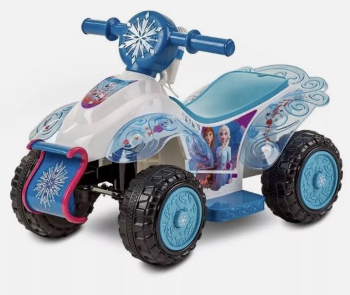 Disney Frozen 2 Kid Trax Sing and Ride On Toy for Toddler 6V Quad Kids 4 Wheels