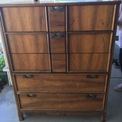 Wood, 4 Drawer armoire