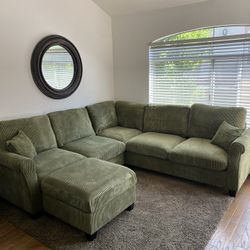 Cozy Corduroy Sectional Couch