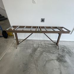 HTC  Foldable 9 Roller Table 14” Wide 66” Long 27” Tall