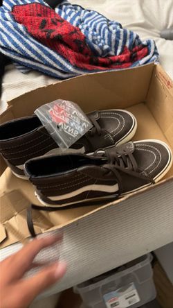 Brand new high top brown vans