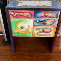 Hand Painted Original Desk 