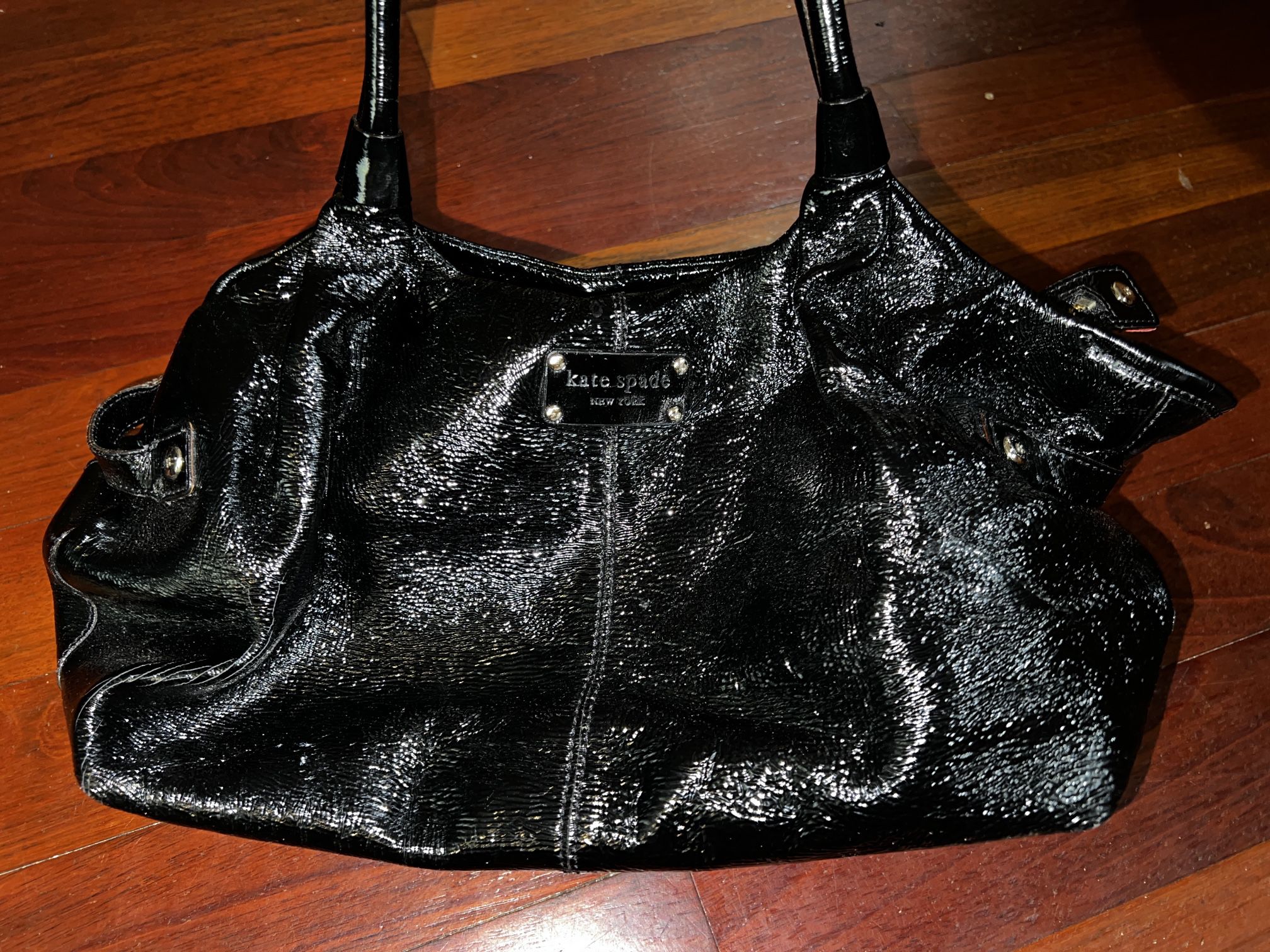 Kate Spade New York Satchel Black Patent Leather Bag