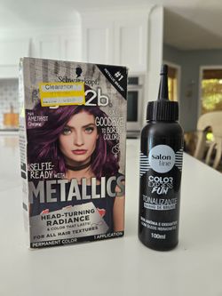 Purple and Red Permanent Hair Dye Hair Color