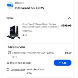 Cyberpower PC W/ Keyboard & Mouse, Mic, Audio mixer/ And headset