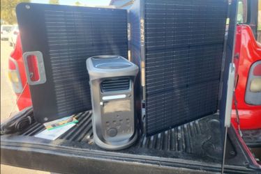 AMPACE Andes 1500 Portable Power Station | 1462Wh | 2400W AC Outlets | Home Backup & Solar Generator for Camping, Emergencies with 200w Solar Panel