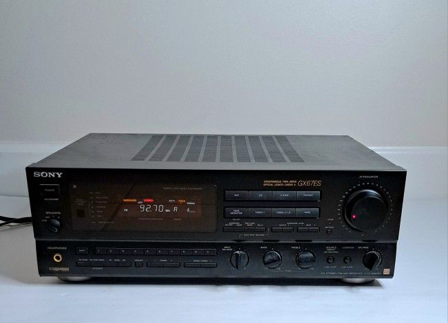 Sony STR GX67ES AM FM Stereo Receiver 6 Channel 250-Watt Works Japan Made