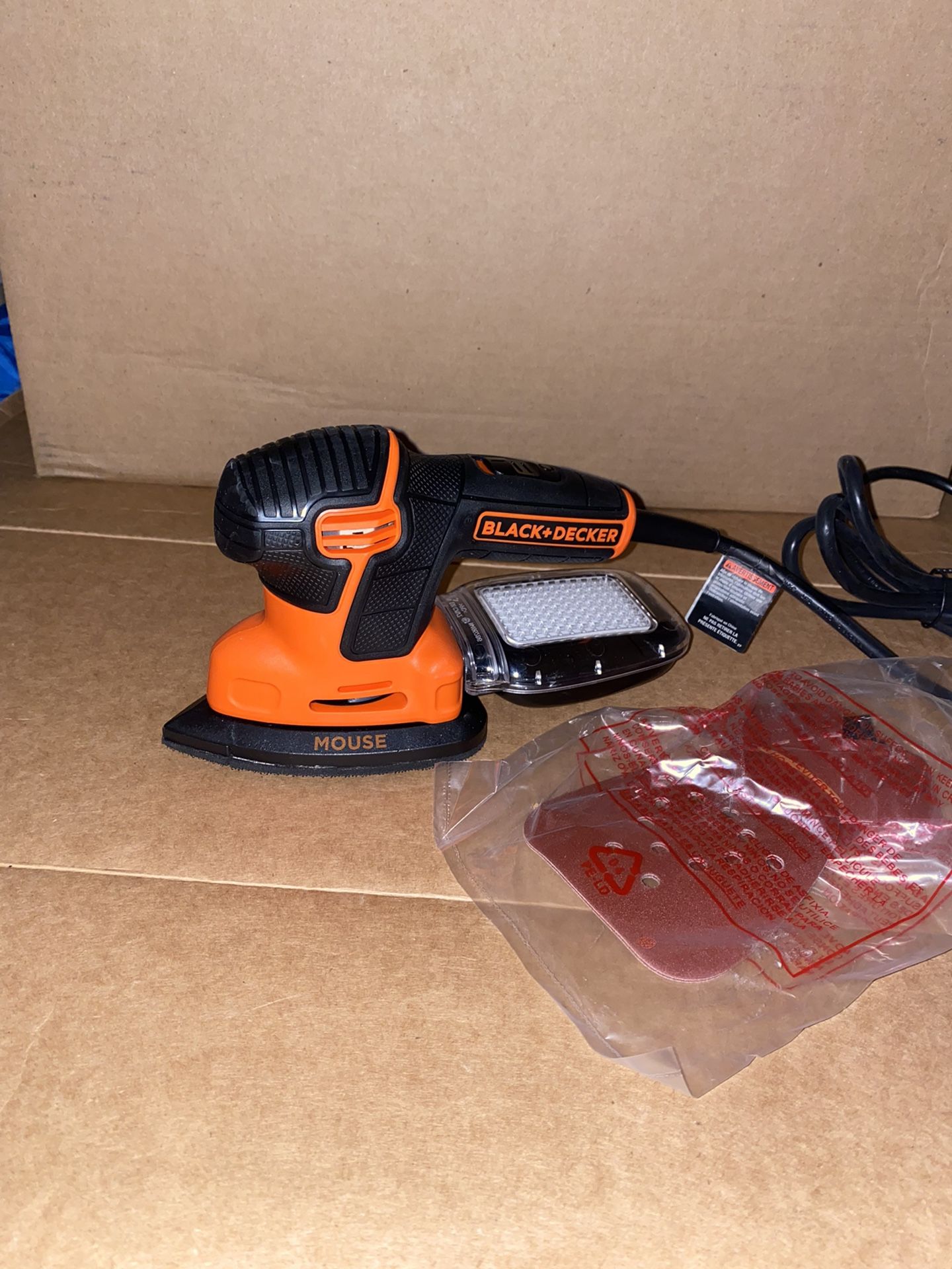 Black+Decker MOUSE BDEMS600 Detail Sander, 1.2 A, Include