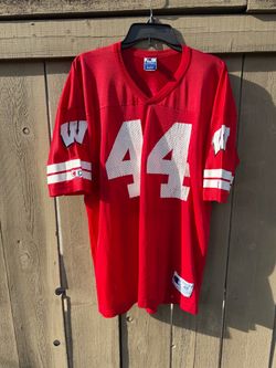 VINTAGE Wisconsin Badgers Jersey Mens Red Football Champion Size 48 XL