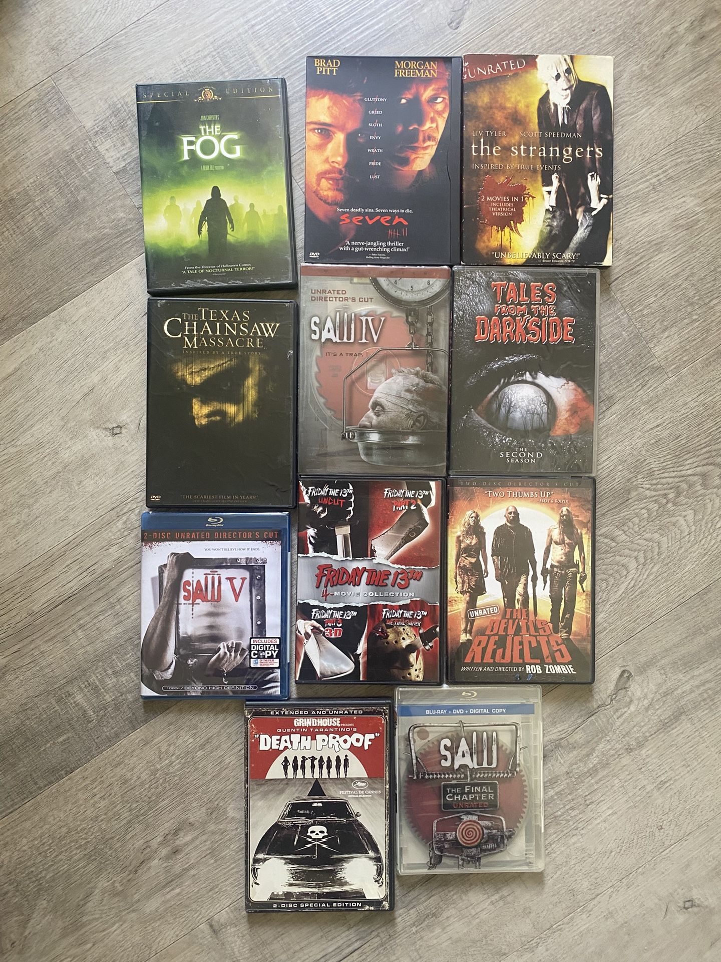 Horror Thriller DVD Blu-ray Movie Lot