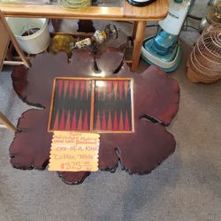 Mid Century Wood Slab 