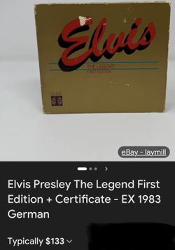 ELVIS    THE LEGEND 3PK+CERTIFICATE
