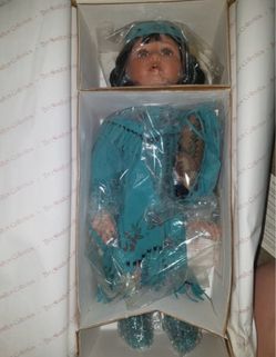 Vintage Hamilton collection, Native American porcelain dolls