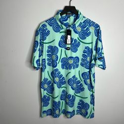 Bad Birdie Golf Get In My Jelly Polo Shirt Mens XL Blue NWT