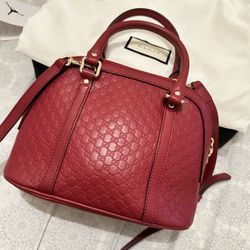 AUTHENTIC GUCCI DOME PURSE LEATHER