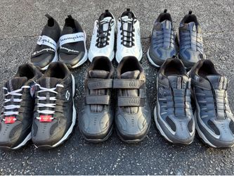 6 Pairs Mens Sneakers Size 10.5