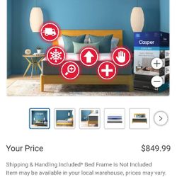  Brand New Never Used Casper 12 In King Size Mattress 