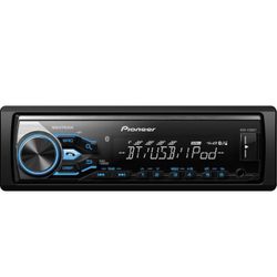 Pioneer MVH-X380BT Bluetooth USB Auxiliary Input Digital Media Receiver Single Din Car Radio Tested And Works