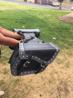 Side bags for motorcycle