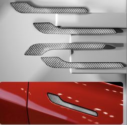 DCRCFIBER Genuine Carbon Fibre Exterior Door Handle Protector, Suitable For All Tesla Model 3/Model