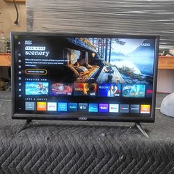 24 Inch Vizio Smart TV Kitchen Size Tv Comes With Remote Control Shows Great Quality Clear Picture Works Perfect Guaranteed 