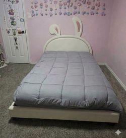 Queen Bed with Bunny Ears