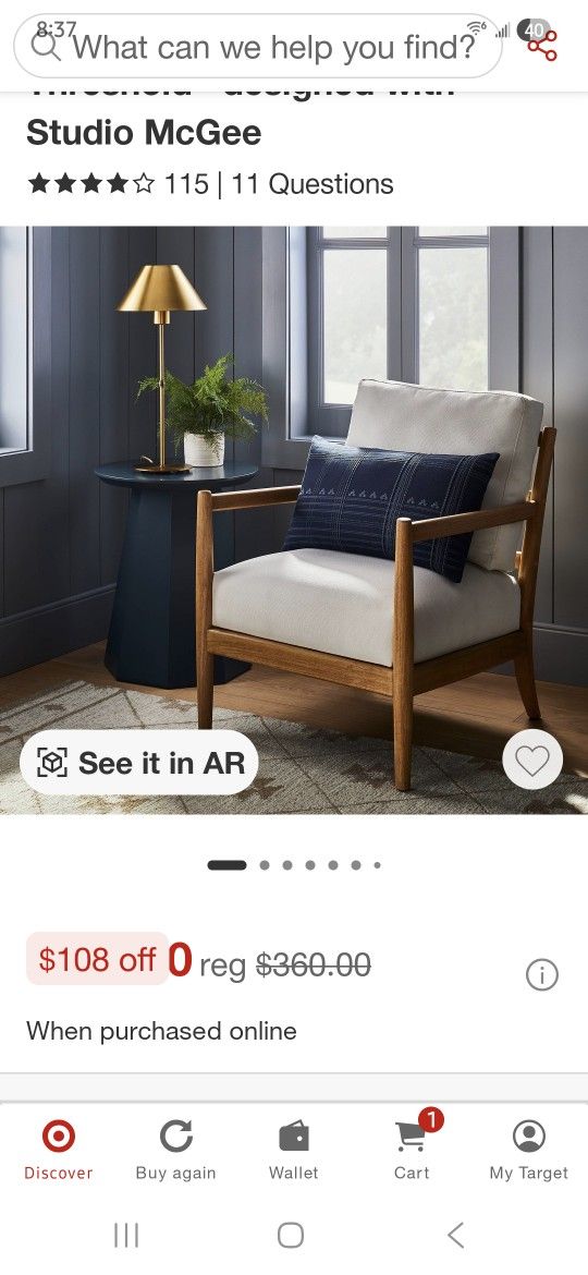 Arm Chair Studio MCGEE