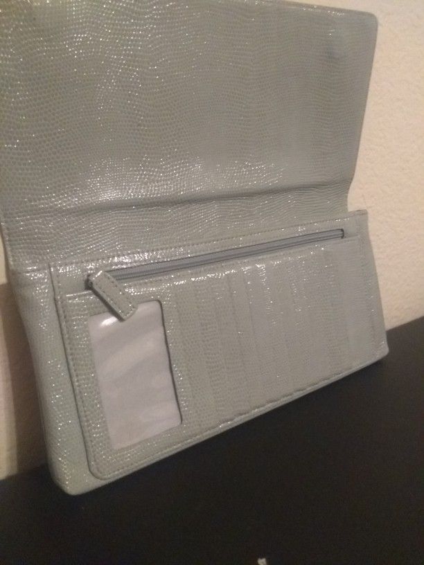 Halogen Bags , Nordstrom' s Clutch - Grey Leather - Snake Skin print