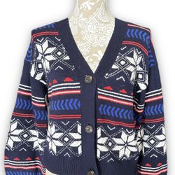 Thereabouts Christmas Girls V Neck Long Sleeve Cardigan - Size Large (14)