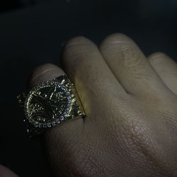 14K plated Centenario Ring