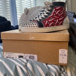 Christian Louboutin Lou Spikes Orlato Flat 