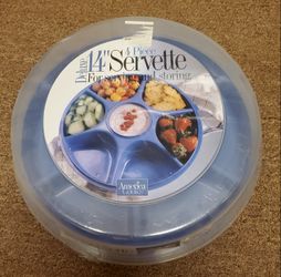 New wrapped 6 section serving container