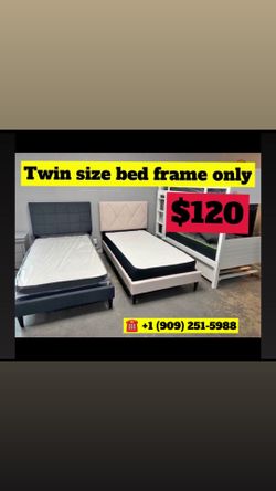 Twin size bed frame only