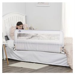 Regalo Hideaway 54-Inch Extra Long Bed Rail Guard, with Reinforced Anchor Safety System
