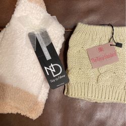 Soft Fuzzy Socks And Boot Cuffs 