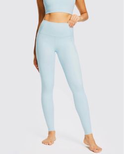 Light Blue High-Waist Athletic Leggings and top