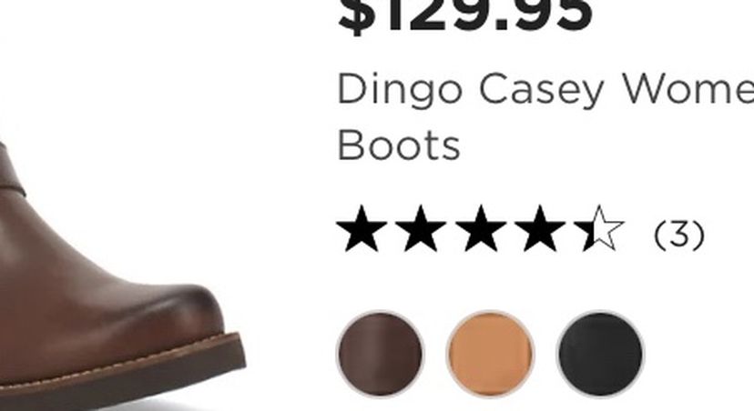 Dingo Women’s Casey Leather Bootie New With Tags