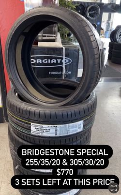 Bridgestone Potenza staggered tires