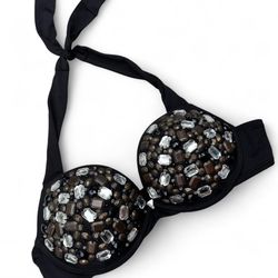 ✨RARE Y2K VICTORIA’S SECRET FASHION SHOW BLING BOMBSHELL BIKINI TOP JEWELED 36B✨