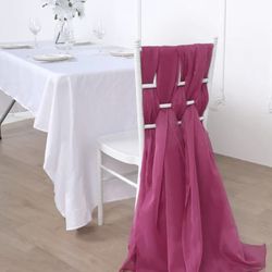 $25 For 5 Fuchsia Chair sashes / Table runners 