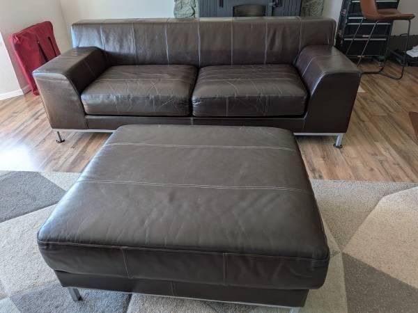 Leather Sofa IKEA Kramfors