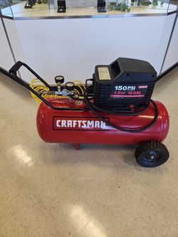Craftsman 15 Gallon Rolling Compressor 150psi Max 8.6 CFM P817856-1