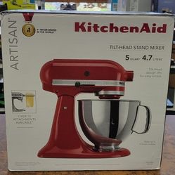 KitchenAid KSM150PSER Artisan 5-Quart Tilt Head Stand Mixer New!!!