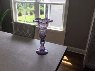 Tall Purple Vase