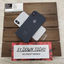 Apple iPhone XS/ Apple iPhone XS MAX - $1 DOWN TODAY, NO CREDIT NEEDED