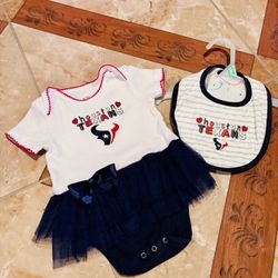 Houston Texans Baby Girl Onesie