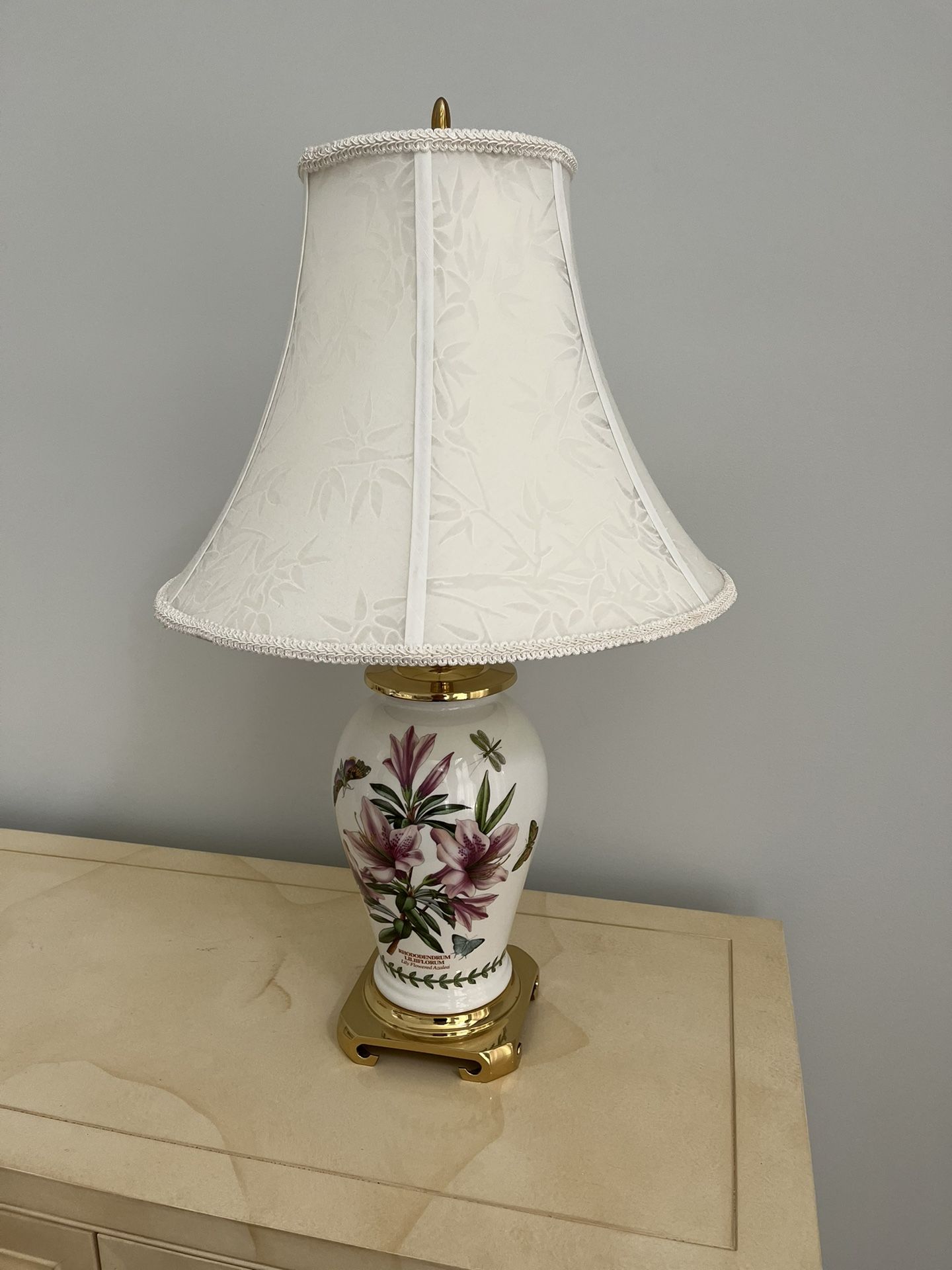 Set Of Two Vintage Porcelain Lamps