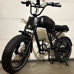 NEW 37MPH Electric Bike Blacked-Out Full Suspension • Long Range 