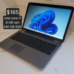 Windows 11 Dell inspiron laptop intel core i7. 8 GB ram. 240 GB ssd. 👍Delivery Available.👍 Se Habla Español👍