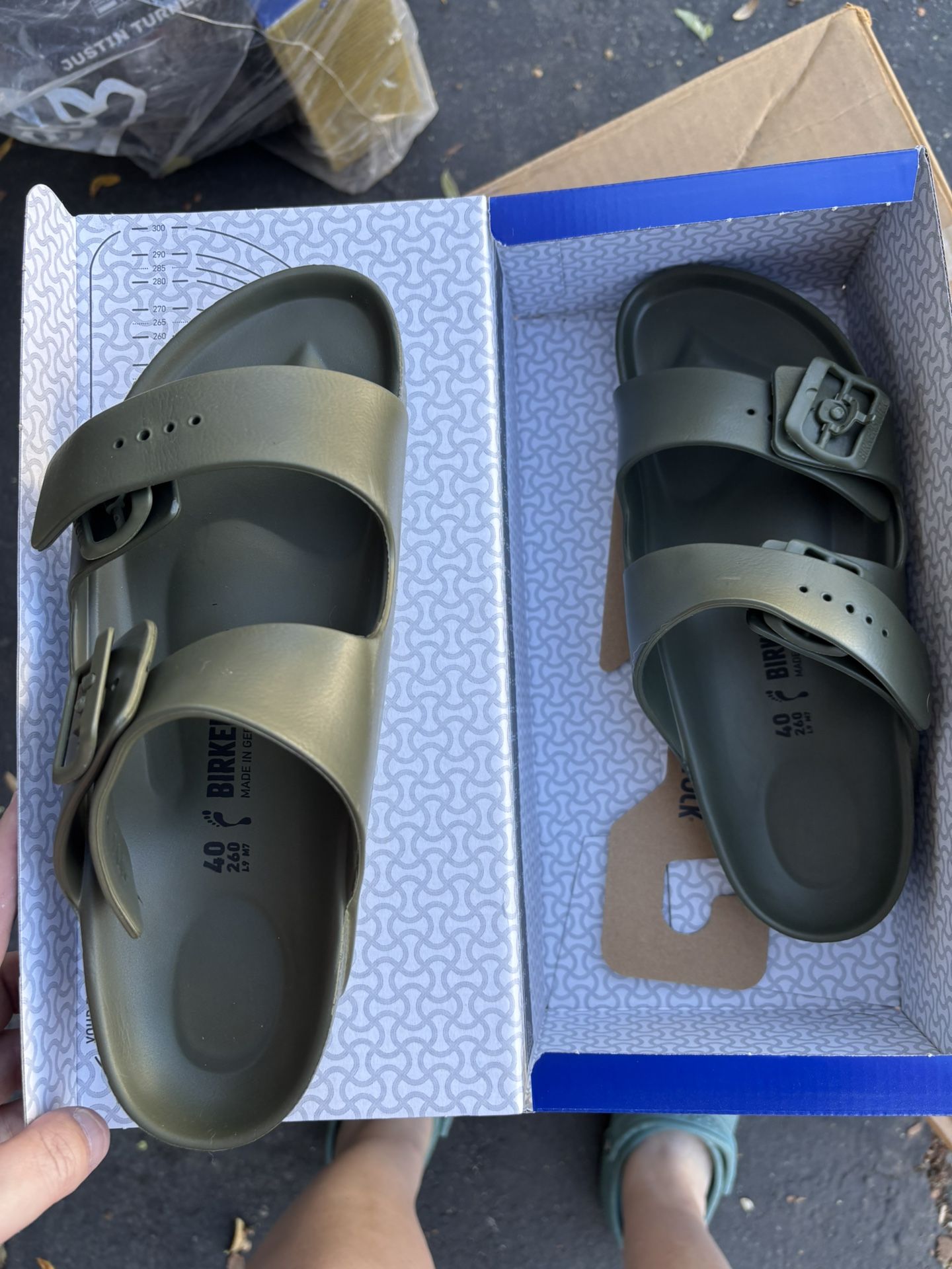 New Birkenstock- Khaki Arizona Eva Size 40